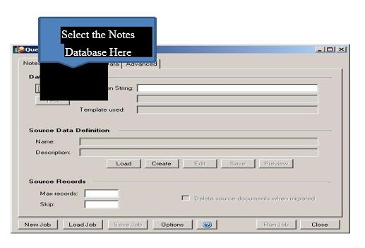 select notes database here
